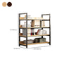 Metal Etagere Shelf Bookcase Vertical Open Book Shelf for Home