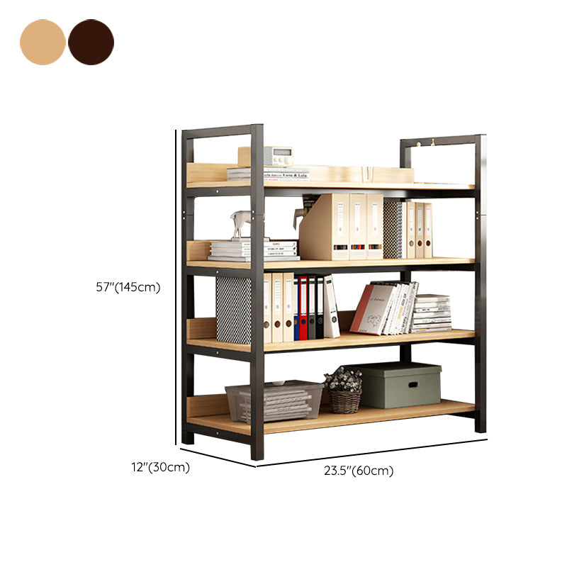 Metal Etagere Shelf Bookcase Vertical Open Book Shelf for Home