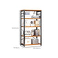 Metal Etagere Shelf Bookcase Vertical Open Book Shelf for Home