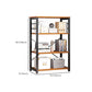 Metal Etagere Shelf Bookcase Vertical Open Book Shelf for Home