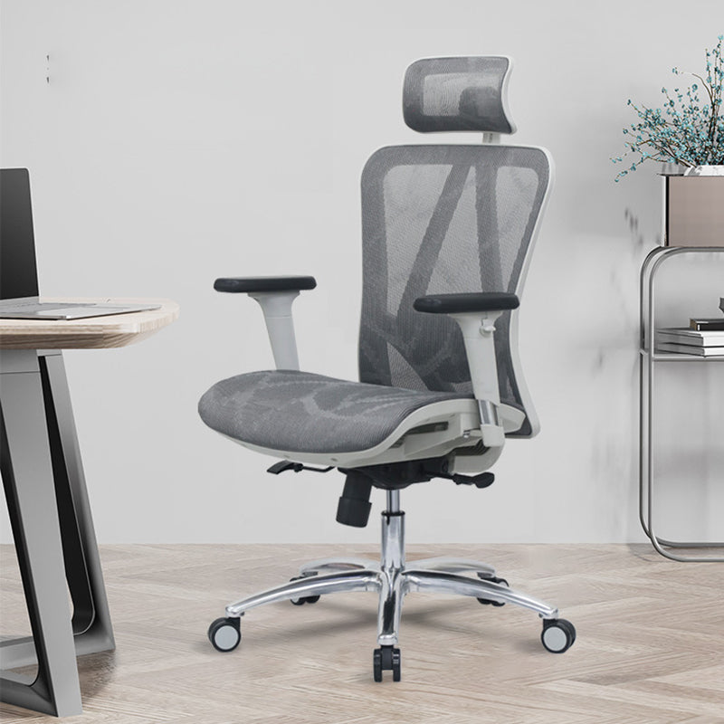 Modern Desk Chair Adjustable Mesh High-Back Computer Chair with Wheels Clearhalo 'furn' 'furn_office_chair' 'Furniture' 'Office Chairs' 'Office Furniture' 'office_chair' 6212747