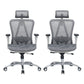 Modern Desk Chair Adjustable Mesh High-Back Computer Chair with Wheels Dark Gray 2 Piece Set Clearhalo 'furn' 'furn_office_chair' 'Furniture' 'Office Chairs' 'Office Furniture' 'office_chair' 6212748