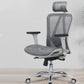 Modern Desk Chair Adjustable Mesh High-Back Computer Chair with Wheels Gray-White 1 Piece Clearhalo 'furn' 'furn_office_chair' 'Furniture' 'Office Chairs' 'Office Furniture' 'office_chair' 6212750