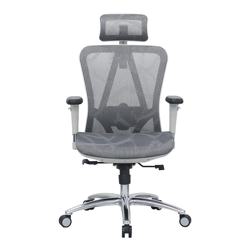 Modern Desk Chair Adjustable Mesh High-Back Computer Chair with Wheels Dark Gray 1 Piece Clearhalo 'furn' 'furn_office_chair' 'Furniture' 'Office Chairs' 'Office Furniture' 'office_chair' 6212763