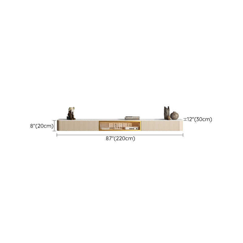 Glam Stone TV Stand Console Wall-mounted TV Media Stand with Drawers for Living Room Clearhalo 'furn' 'furn_tv_stands_entertainment_centers' 'Furniture' 'Living Room Furniture' 'TV Stands & Entertainment Centers' 'TV Stands & Media Storage Furniture' 'tv_stands_entertainment_centers' 6212813
