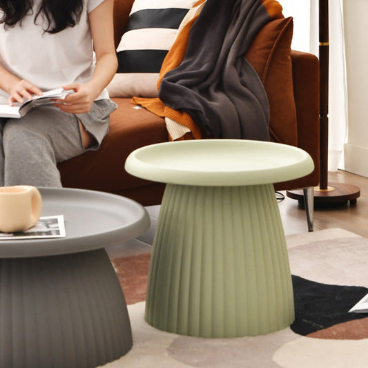 Moderna dormitorio de plástico de plástico dormitorio de acento pequeño mesita de noche sin almacenamiento