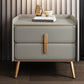 Solid Wood Bedside Cabinet Modern Bed Nightstand with 2 Drawers