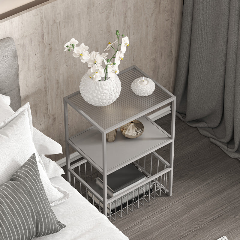 Comobilismo industriale in vetro da comodino da comodino per camera da letto