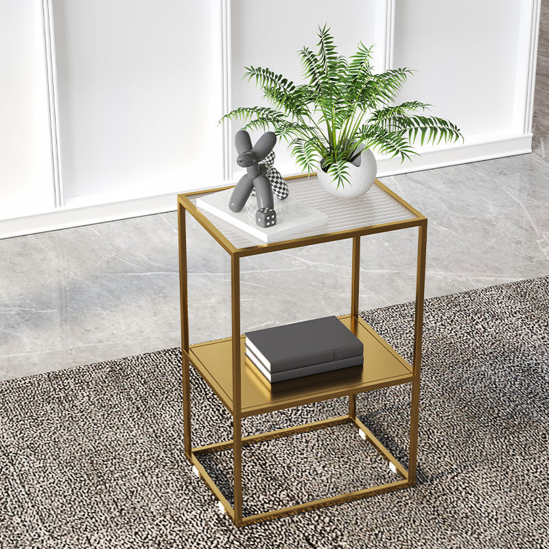 Comobilismo industriale in vetro da comodino da comodino per camera da letto