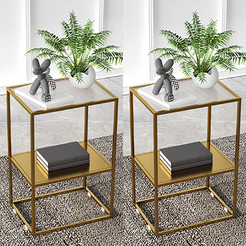 Comobilismo industriale in vetro da comodino da comodino per camera da letto