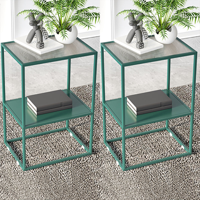 Comobilismo industriale in vetro da comodino da comodino per camera da letto