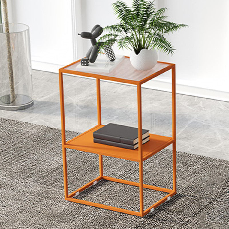 Comobilismo industriale in vetro da comodino da comodino per camera da letto