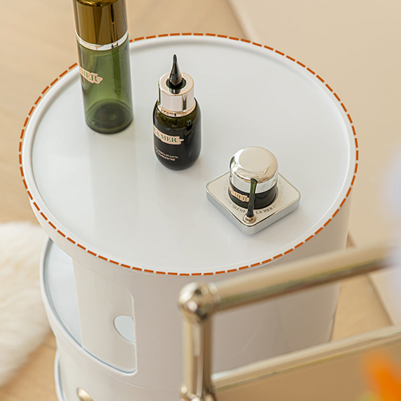 Mesa de noche de plástico derecha del gabinete de cama moderno para el dormitorio