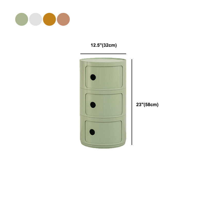 Mesa de noche de plástico derecha del gabinete de cama moderno para el dormitorio