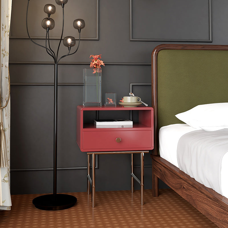 Comodino ingegnerizzato in legno comodino industriale mobile per camera da letto