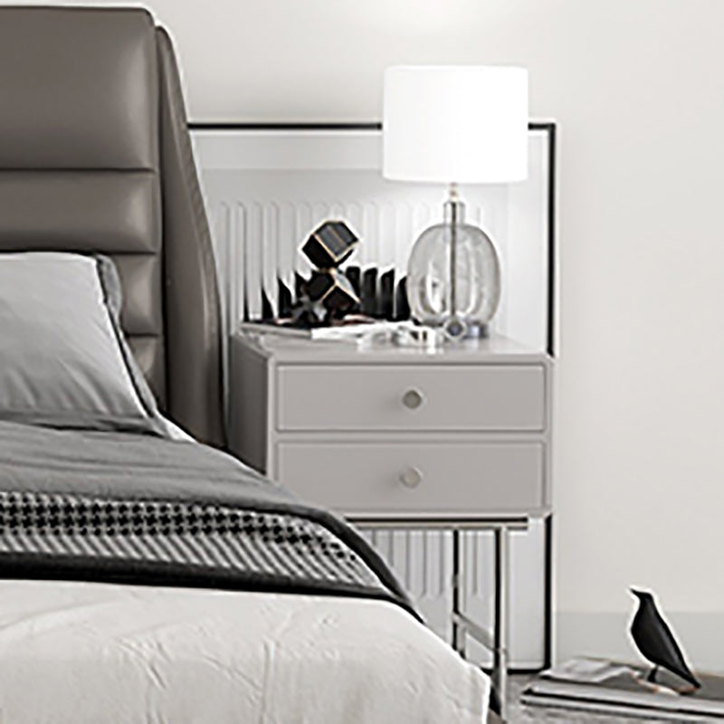 Comodino ingegnerizzato in legno comodino industriale mobile per camera da letto