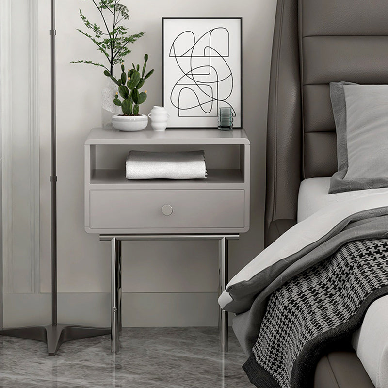 Comodino ingegnerizzato in legno comodino industriale mobile per camera da letto