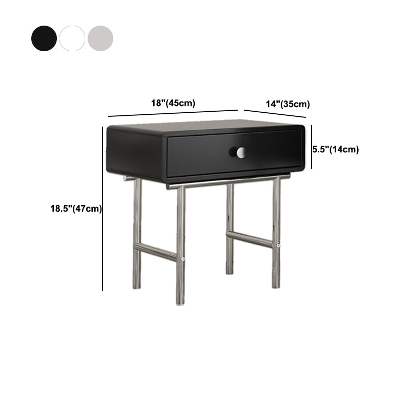 Comodino ingegnerizzato in legno comodino industriale mobile per camera da letto