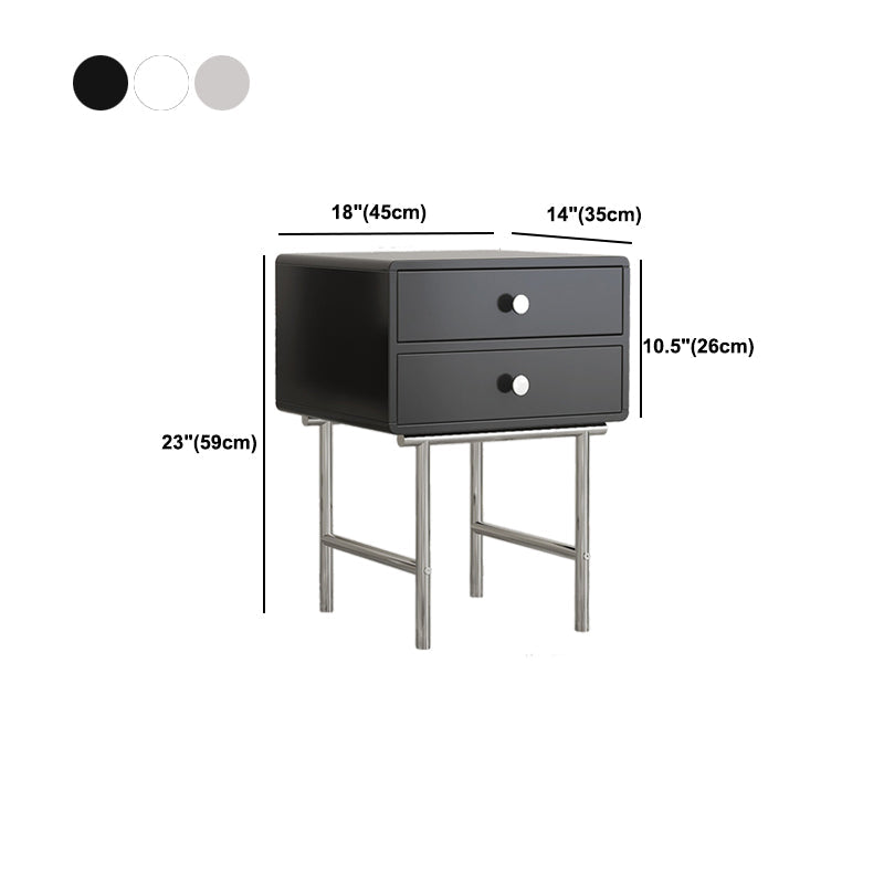 Comodino ingegnerizzato in legno comodino industriale mobile per camera da letto