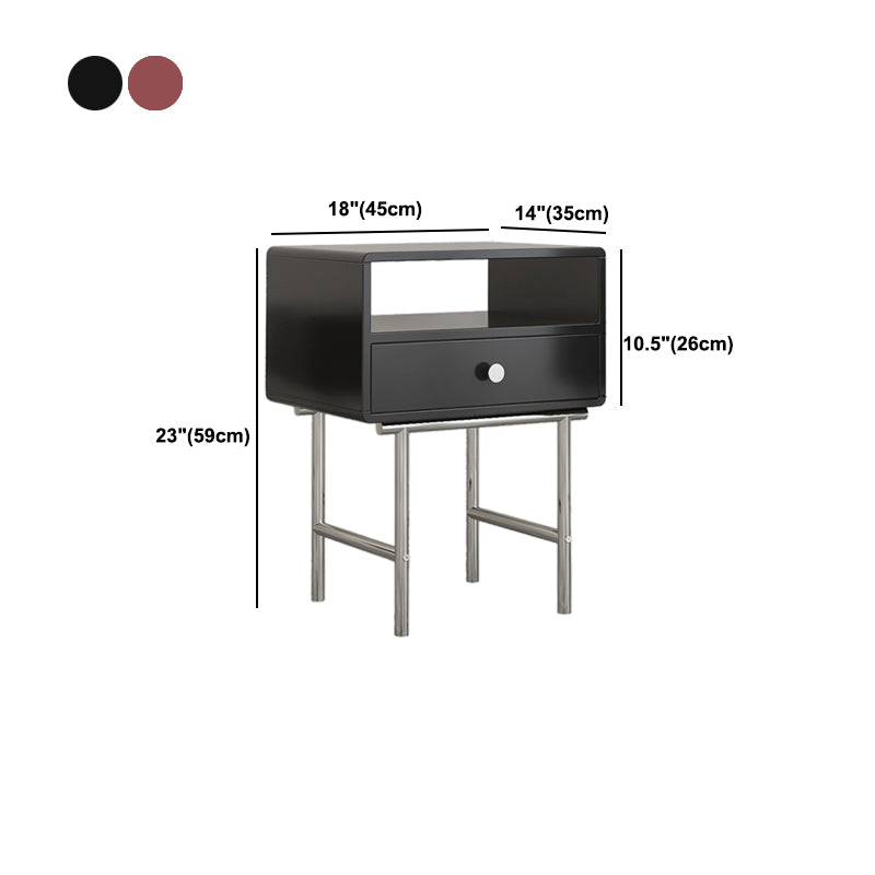 Comodino ingegnerizzato in legno comodino industriale mobile per camera da letto