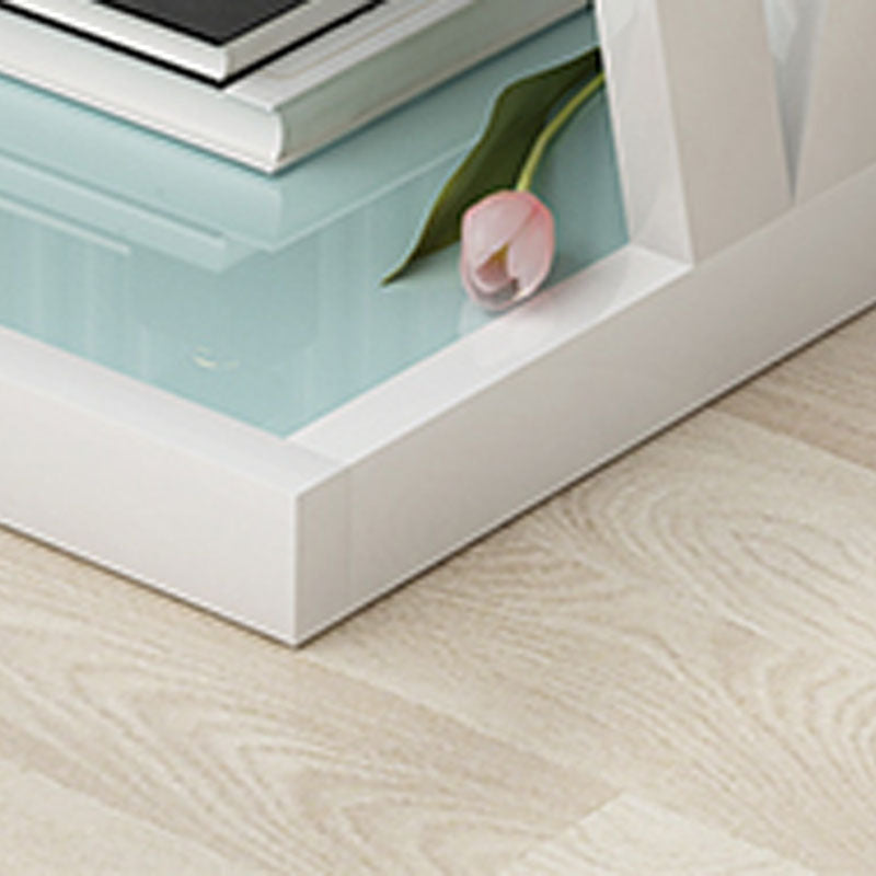 Modern Open opbergkast Kast Glazen bovenste nachttafel met plank