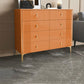 Glam Stone Bedroom Chest Horizontal Storage Chest with Drawers 47"L x 16"W x 37"H Orange Clearhalo 'Bedroom Furniture' 'Dressers & Chests' 'dressers_chests' 'furn' 'furn_dressers_chests' 'Furniture' 6213487