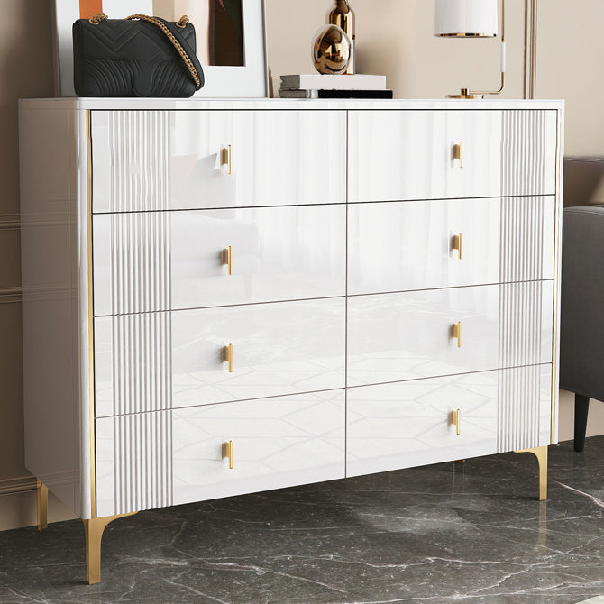 Glam Stone Bedroom Chest Horizontal Storage Chest with Drawers Clearhalo 'Bedroom Furniture' 'Dressers & Chests' 'dressers_chests' 'furn' 'furn_dressers_chests' 'Furniture' 6213490