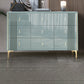 Glam Stone Bedroom Chest Horizontal Storage Chest with Drawers 63"L x 16"W x 32"H Green Clearhalo 'Bedroom Furniture' 'Dressers & Chests' 'dressers_chests' 'furn' 'furn_dressers_chests' 'Furniture' 6213497