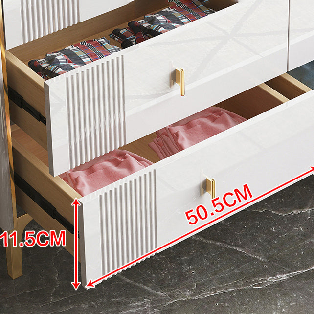 Glam Stone Bedroom Chest Horizontal Storage Chest with Drawers Clearhalo 'Bedroom Furniture' 'Dressers & Chests' 'dressers_chests' 'furn' 'furn_dressers_chests' 'Furniture' 6213498
