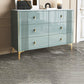 Glam Stone Bedroom Chest Horizontal Storage Chest with Drawers 39"L x 16"W x 32"H Green Clearhalo 'Bedroom Furniture' 'Dressers & Chests' 'dressers_chests' 'furn' 'furn_dressers_chests' 'Furniture' 6213502