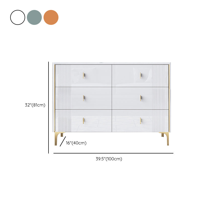 Glam Stone Bedroom Chest Horizontal Storage Chest with Drawers Clearhalo 'Bedroom Furniture' 'Dressers & Chests' 'dressers_chests' 'furn' 'furn_dressers_chests' 'Furniture' 6213507