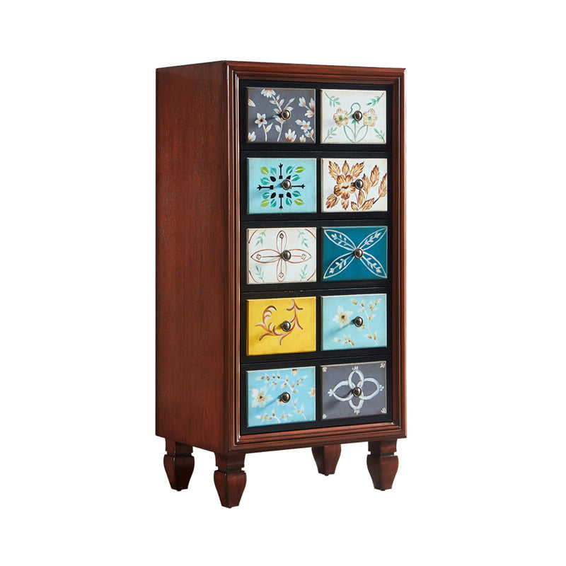 アメリカの伝統的な木製収納チェスト ホーム横型チェスト 引き出し付き