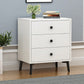 Cómoda de almacenamiento vertical de madera de ingeniería Glam, cómoda para dormitorio con cajones