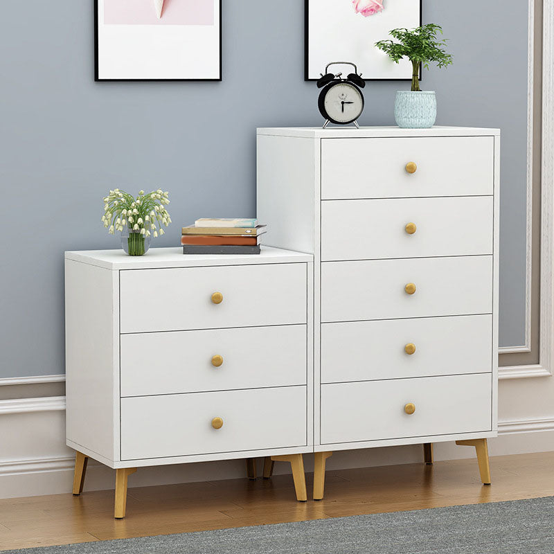 Cómoda de almacenamiento vertical de madera de ingeniería Glam, cómoda para dormitorio con cajones