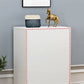 Cómoda de almacenamiento vertical de madera de ingeniería Glam, cómoda para dormitorio con cajones