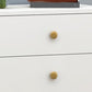 Cómoda de almacenamiento vertical de madera de ingeniería Glam, cómoda para dormitorio con cajones