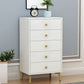 Cómoda de almacenamiento vertical de madera de ingeniería Glam, cómoda para dormitorio con cajones