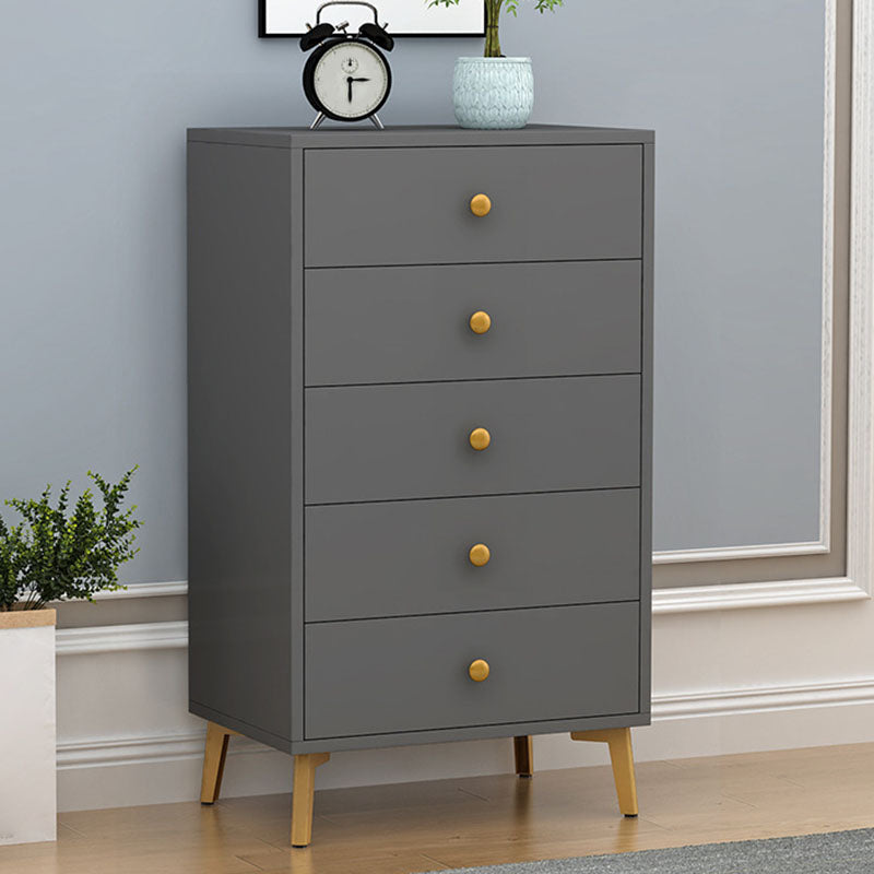 Cómoda de almacenamiento vertical de madera de ingeniería Glam, cómoda para dormitorio con cajones
