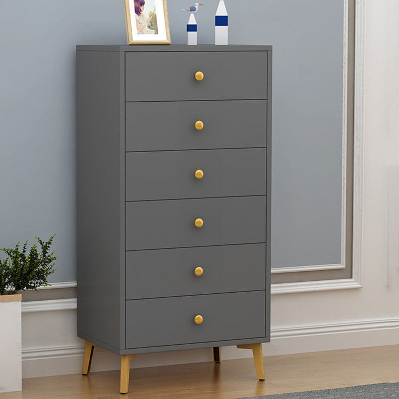 Cómoda de almacenamiento vertical de madera de ingeniería Glam, cómoda para dormitorio con cajones