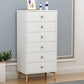Cómoda de almacenamiento vertical de madera de ingeniería Glam, cómoda para dormitorio con cajones