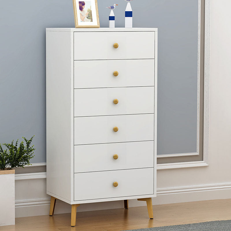 Cómoda de almacenamiento vertical de madera de ingeniería Glam, cómoda para dormitorio con cajones