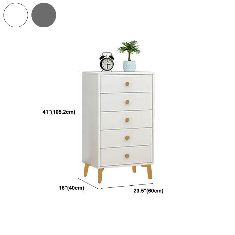 Cómoda de almacenamiento vertical de madera de ingeniería Glam, cómoda para dormitorio con cajones