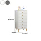 Cómoda de almacenamiento vertical de madera de ingeniería Glam, cómoda para dormitorio con cajones