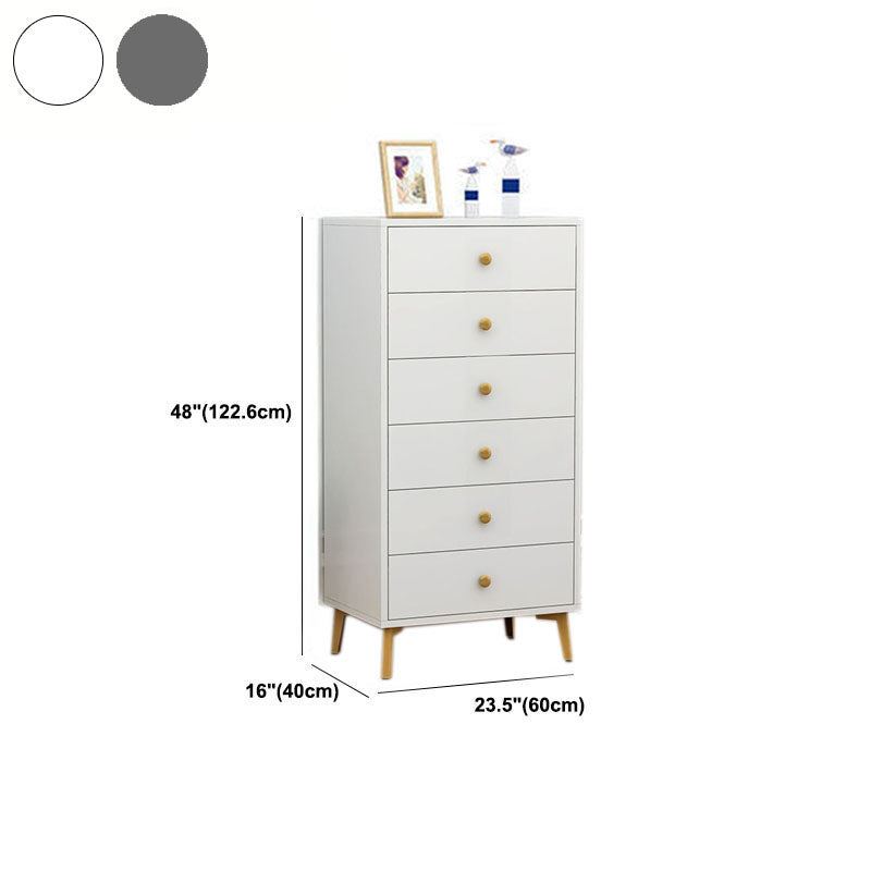 Cómoda de almacenamiento vertical de madera de ingeniería Glam, cómoda para dormitorio con cajones