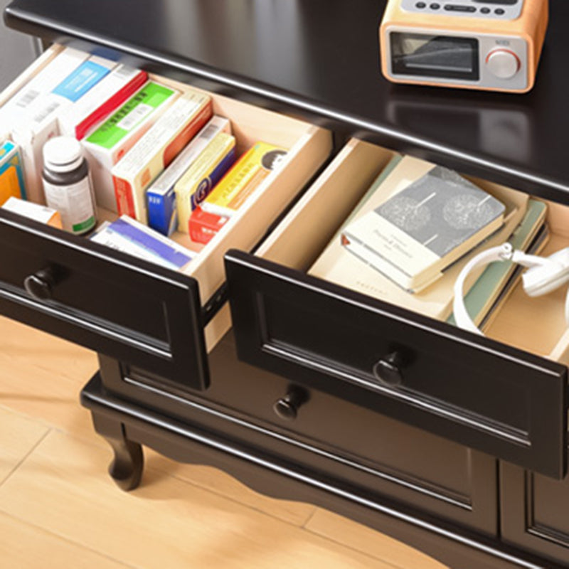 Cassapanca per camera da letto in legno massello nautico con cassetti