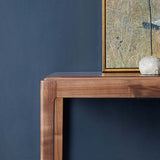 Tavolo da divano con console di pino moderno di metà secolo con 4 gambe per sala