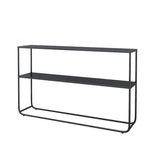 Contemporary Sofa Console Table Antique Finish Console Accent Table in Metal