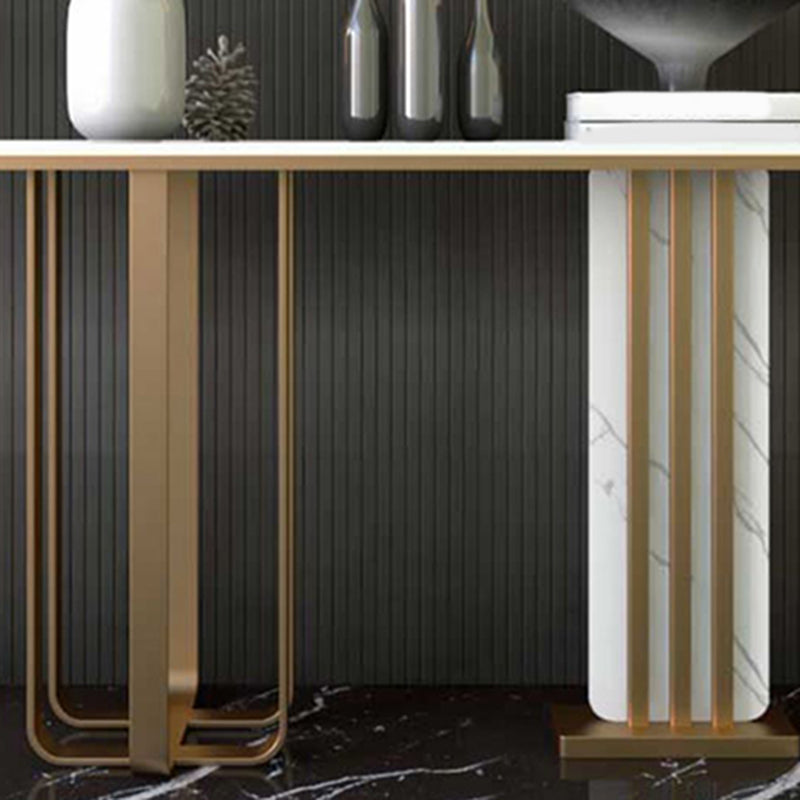 Contemporary Console Accent Table Antique Finish Sofa Console Table Clearhalo 'Console Tables' 'console_tables' 'Entry & Mudroom Furniture' 'furn' 'furn_console_tables' 'Furniture' 6213873