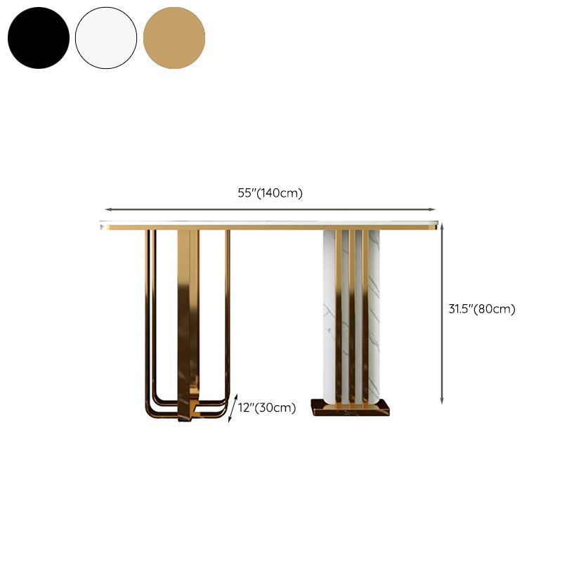 Contemporary Console Accent Table Antique Finish Sofa Console Table Clearhalo 'Console Tables' 'console_tables' 'Entry & Mudroom Furniture' 'furn' 'furn_console_tables' 'Furniture' 6213881