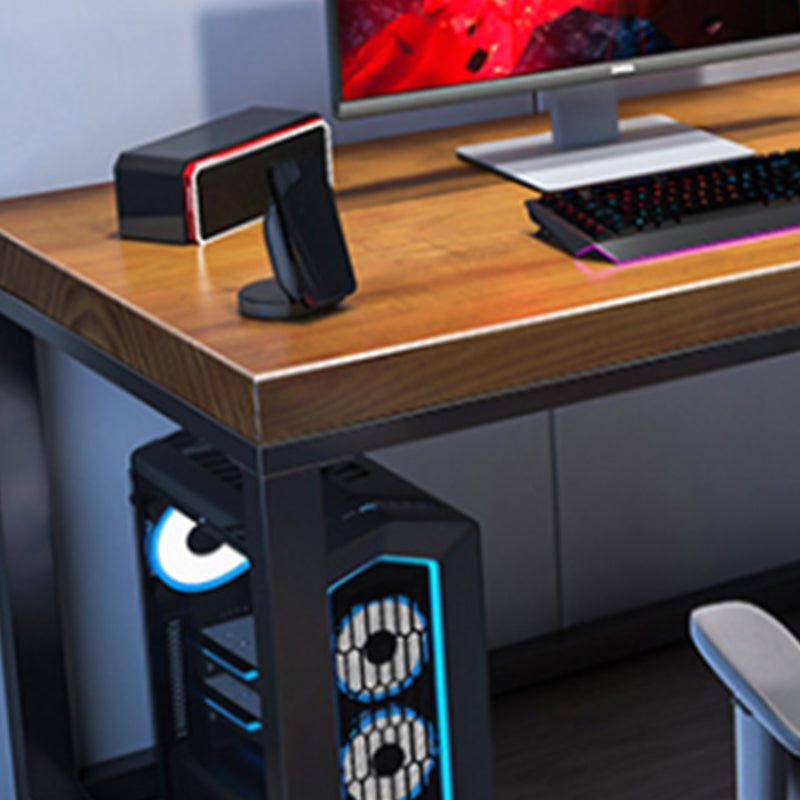 Home Solid Wood Rectangular Escritura de escritorio industrial de juegos industriales